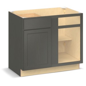 RELIABILT Parkstone II Blind Base, Slate Stained, 39" W, 1 Door 1 Drawer, Fully Assembled - 641074 | Lowe's Pro Supply